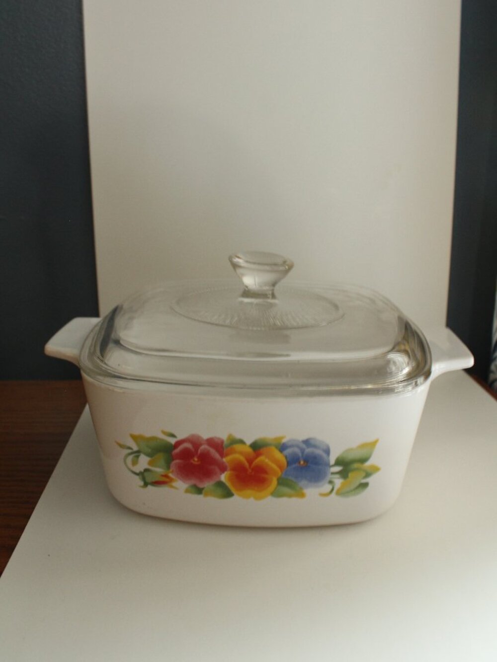 Corelle Summer Blush Casserole  Dish 1.5-L With Glass Lid